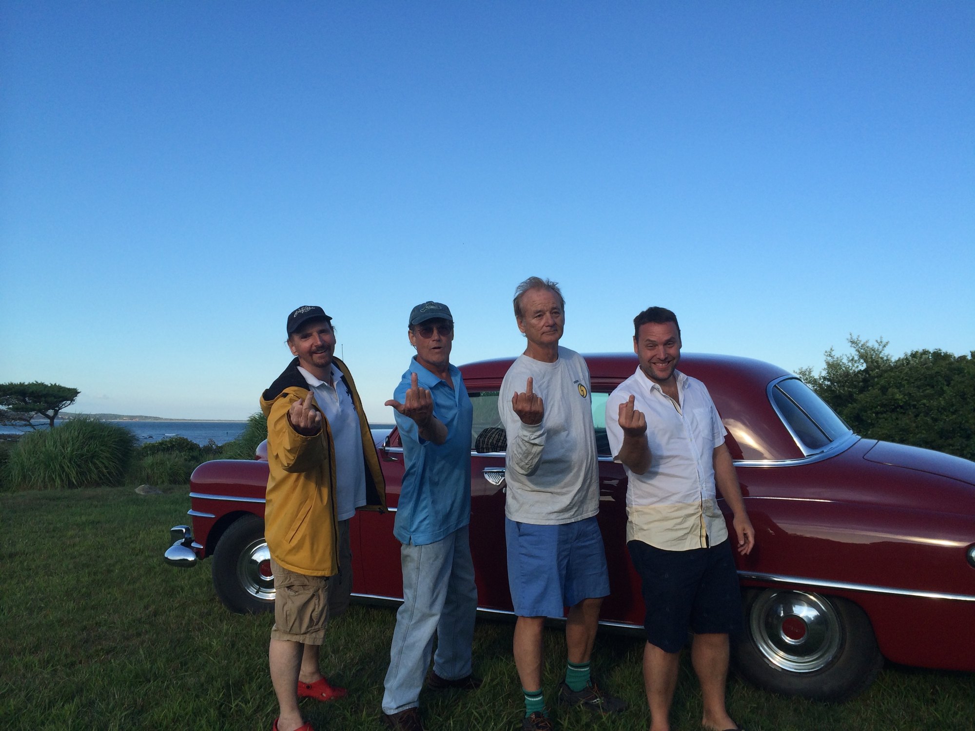 Pops, Fritz, Bill Murray, and me.